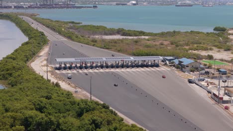 aerial video of toll booth portmore jamaica