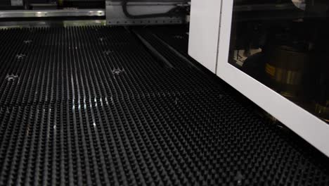 cnc laser cutting of metal, modern industrial technology.