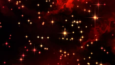 falling glowing stars background