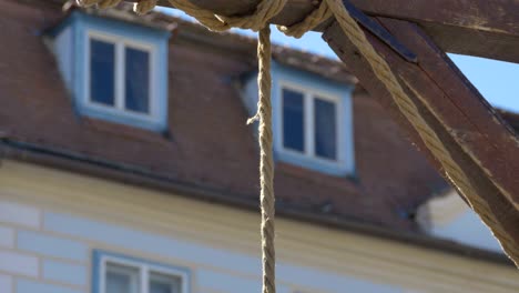 hanging rope in wind