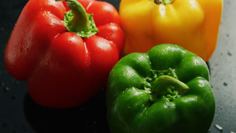 Colorful-bell-peppers-in-drops