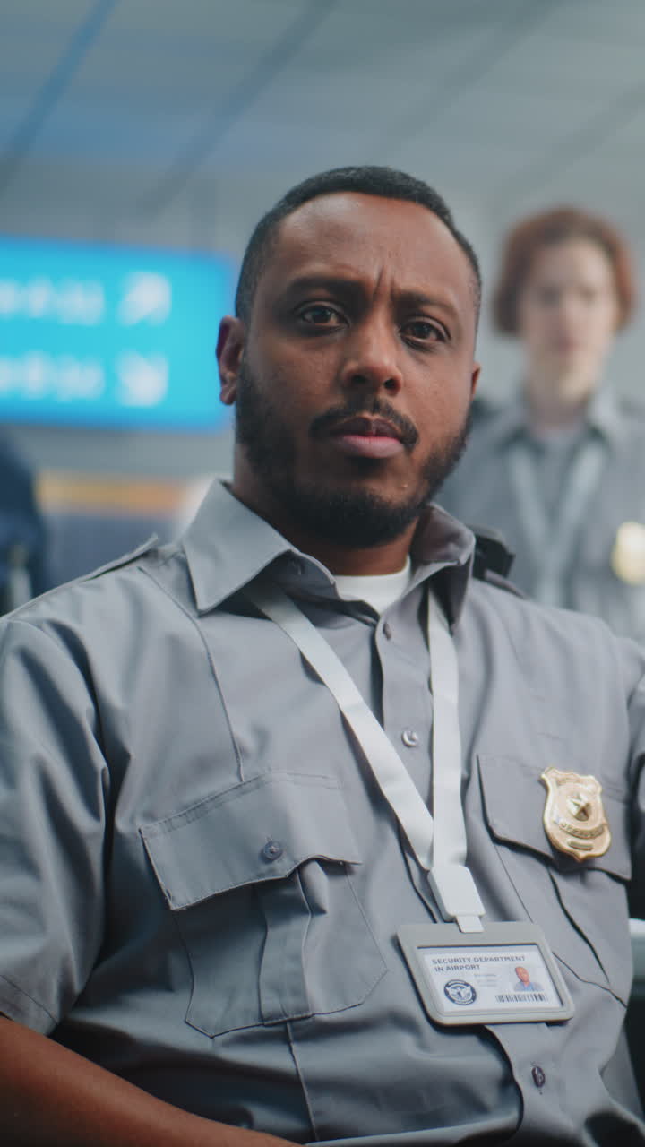 guardia de seguridad del aeropuerto