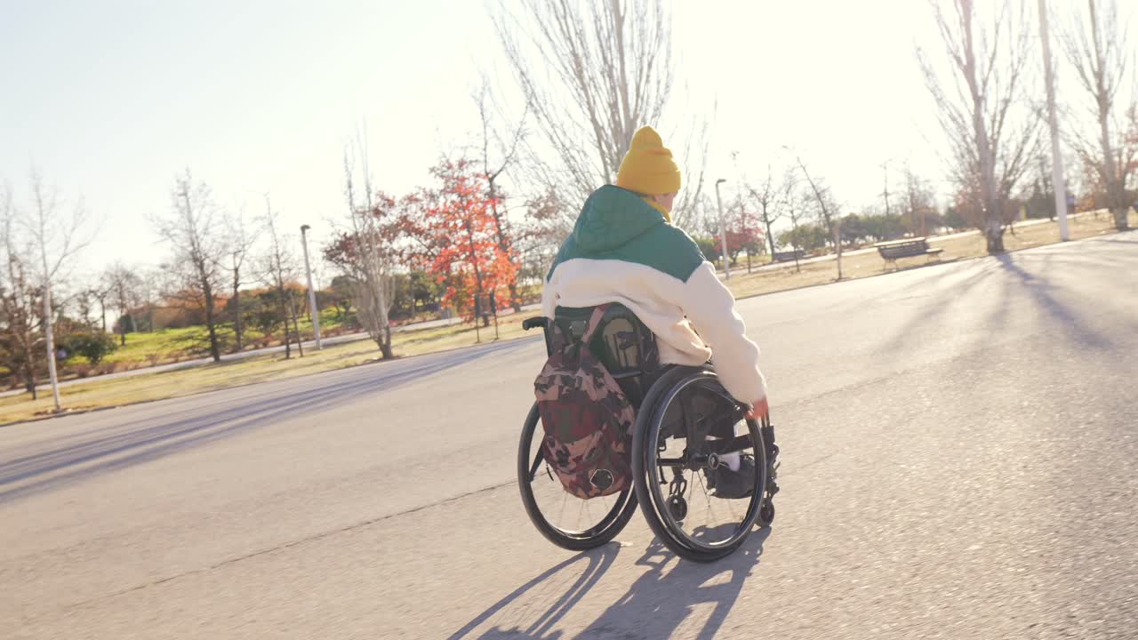 Person in Wheelchair in Park