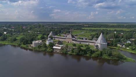 flight around staraya ladoga fortress on volkhov