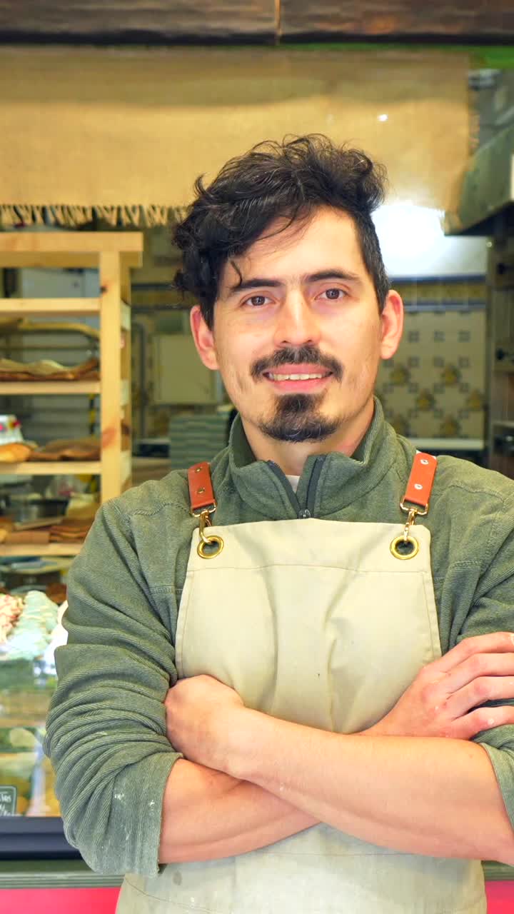 Portrait of a Baker in a Bakery