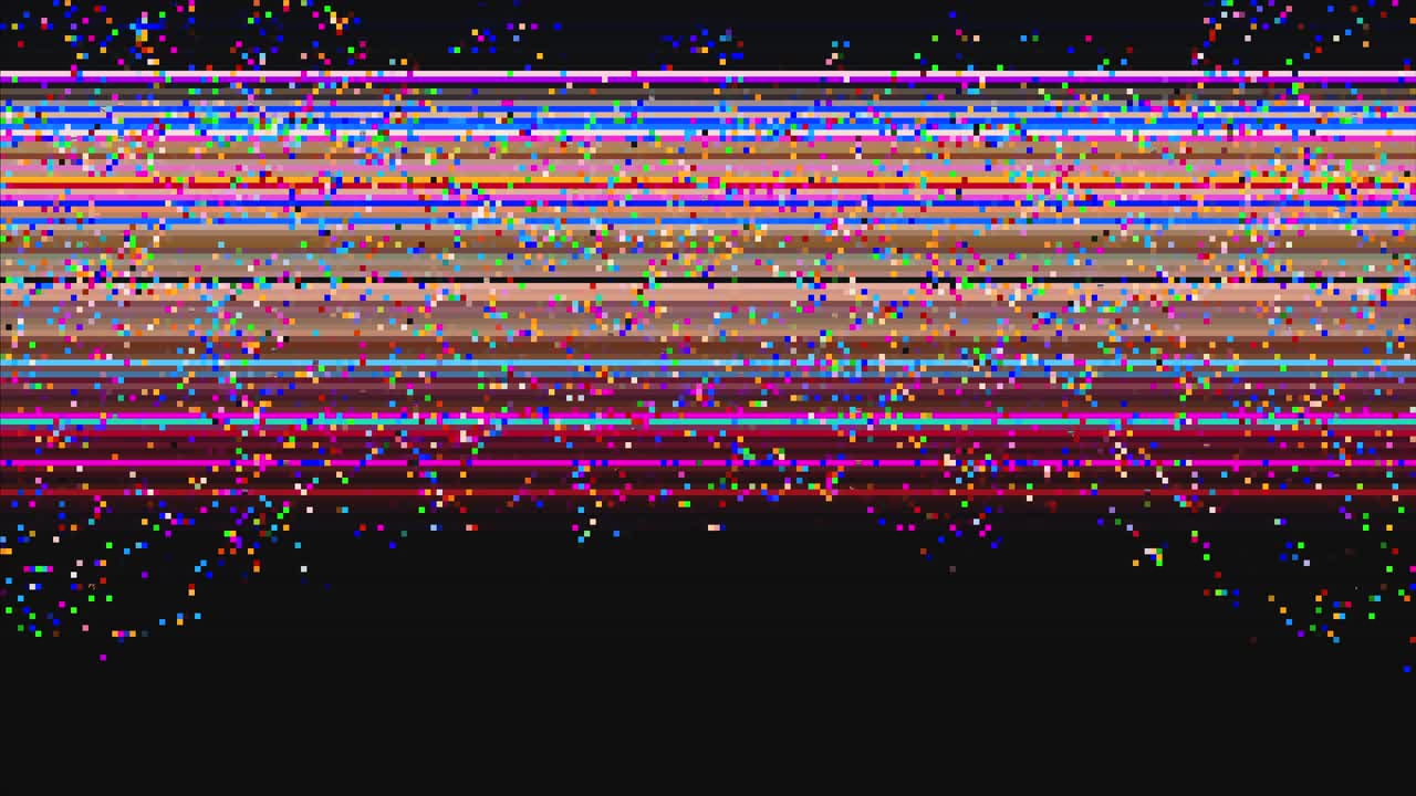 imitación de televisión mala multicolor fuga de luz fondo de fantasía. arte de fallo