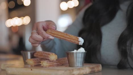 delicious looking churro dipped in icing