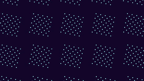 motion blue dots and squares pattern