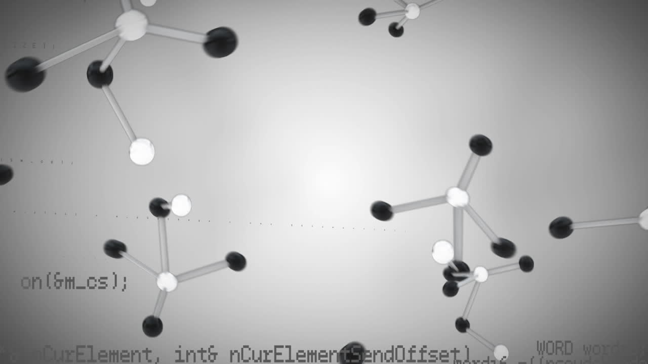 프로그램 코드와 분자 모델
