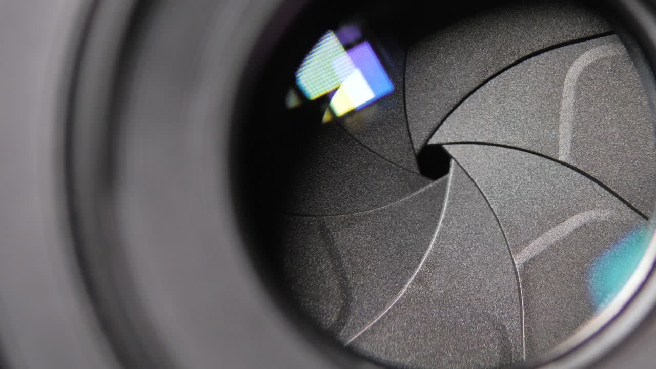 диафрагмы фиксированной линзы, открывающиеся и закрывающиеся отверстия, регулировка f-стопа крупного плана фотокамеры