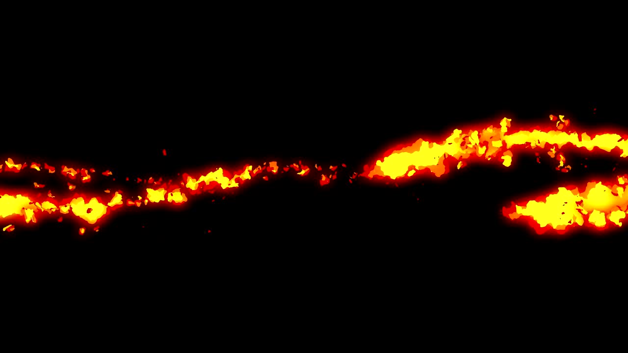 animación de relámpagos de fuego, animación de cómics de dibujos animados, fondo de bucle de llamas,