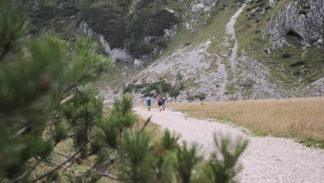 hiking through the julian alps in the triglav national park in slovenia