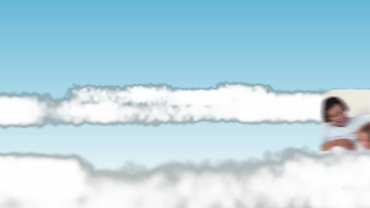 하늘에 있는 가족 비디오