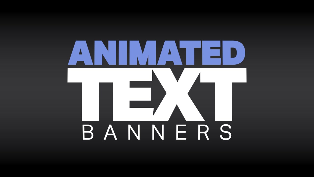 Animiertes Textbanner mit dynamischem Ein- und Ausblendeffekt