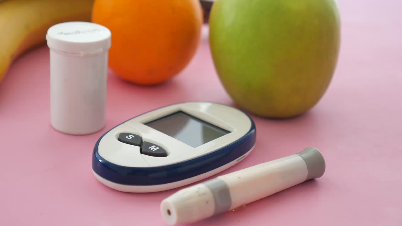 Glucometro e frutta