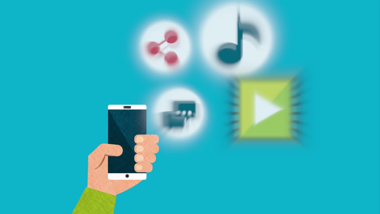 uso manual de teléfonos inteligentes con tecnología de redes sociales