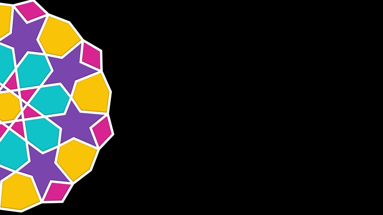 ramadán trasfondo islámico - 4k ramadán islámico - formas geométricas - (loopable) -