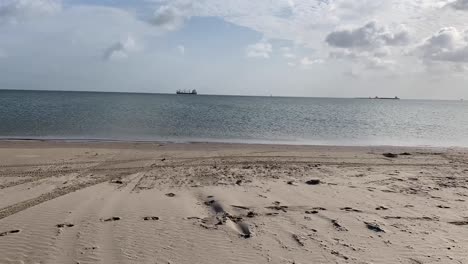 Este-Es-Un-Lapso-De-Tiempo-De-Barcos-Navegando-Alrededor-Del-Dique-De-La-Ciudad-De-Texas