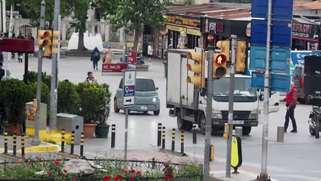 city intersection in turkey