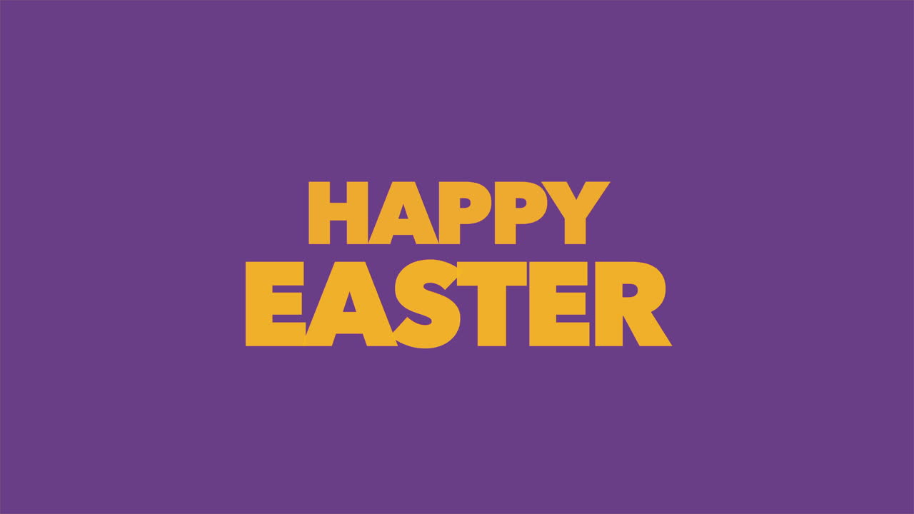 Testo Buona Pasqua su sfumatura viola alla moda