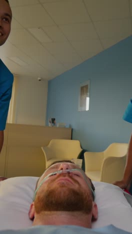 paciente en el hospital