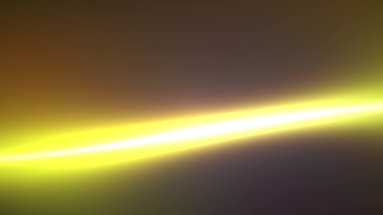 Sfondo astratto con raggio di luce giallo incandescente dinamico