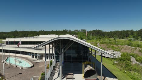 infinity science center aerial view in mississippi