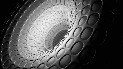 abstract 3d geometric design with spiral pattern