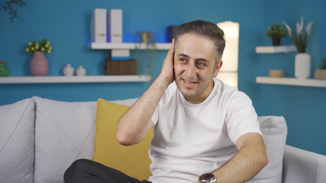 Retrato de homem animado