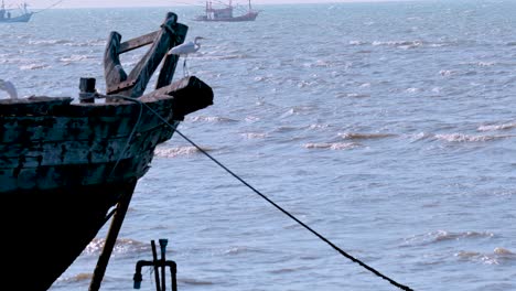 a boat anchored in pattaya's coastal waters