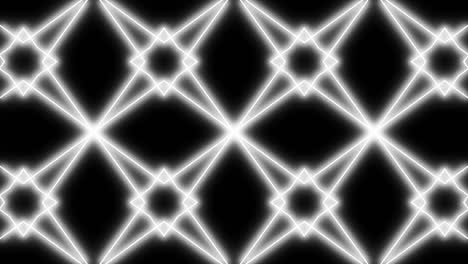 geometric pattern line monochrome kaleidoscope animation