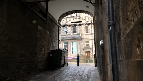 interesting alley in edinburgh, scotland, uk. 11.01.21