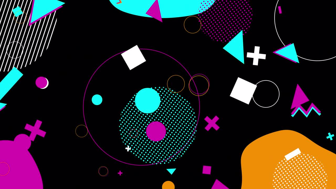 fondo animado en estilo retro