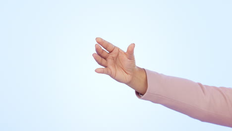 person, hand and phone with green screen