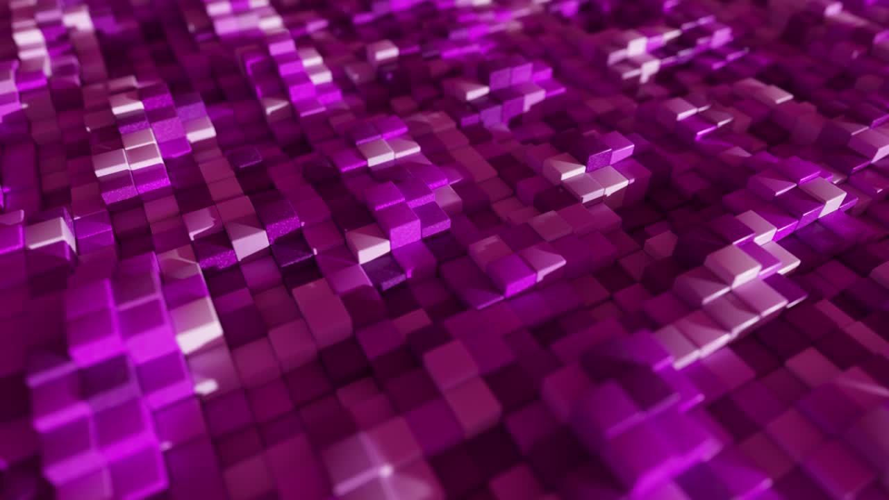 patrón de cubo geométrico púrpura abstracto