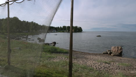 fishing net at coast of käsmu