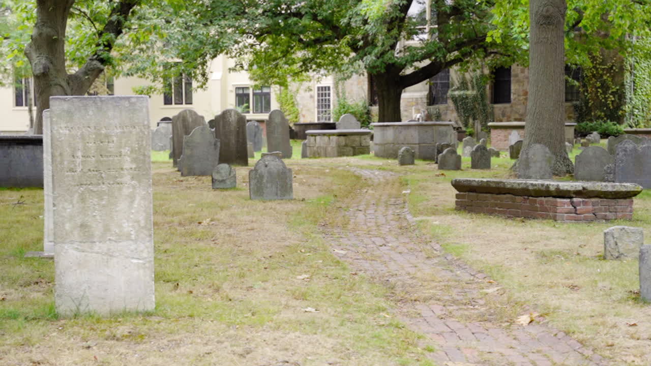 Headstones from one of the oldest cemeteries in the United States