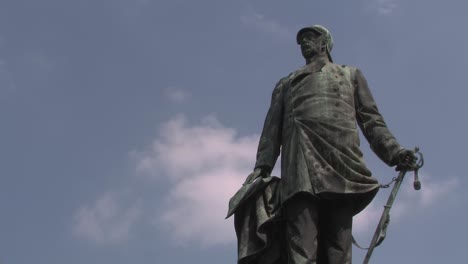 close up of body of bismarck memorial, bismarck-nationaldenkmal, berlin, germany