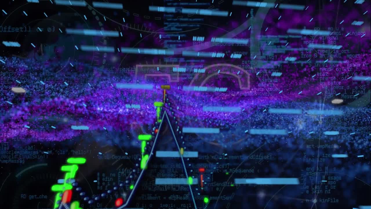 네온 블루 사이버 월요일 판매 문자 배너 데이터 처리 스크린에 대 한