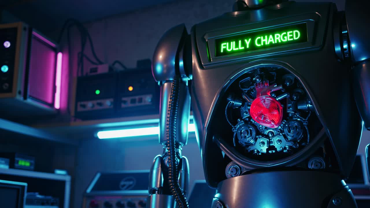 Fully Charged Robot with Internal Heart