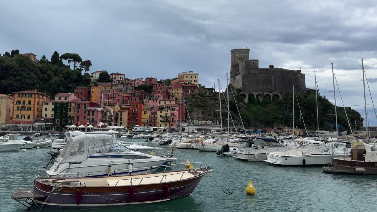 Lerici Castle: view from the marina