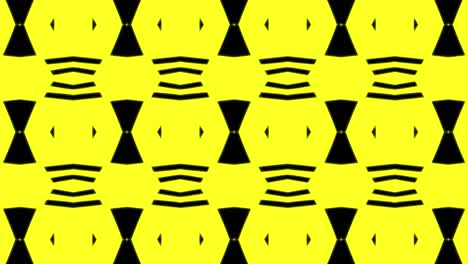 abstract yellow geometric seamless pattern background. abstract stripes kaleidoscope loop. fast psychedelic colorful kaleidoscope vj background. disco abstract motion background. kaleidoscope effect