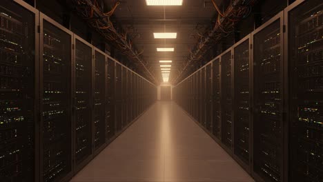 a glimpse into the heart of a modern data center: exploring the intricate network of servers and high-tech infrastructure in a secure environment