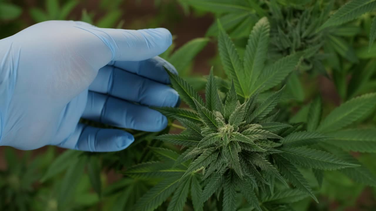 cultivo de plantas de cannabis. investigación de cannabis para su uso en medicina, recopilación de datos. investigación de aceite de cáñamo. producción de marihuana.