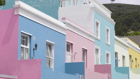 colorful houses in cape town’s bo-kaap neighborhood, showcasing vibrant culture