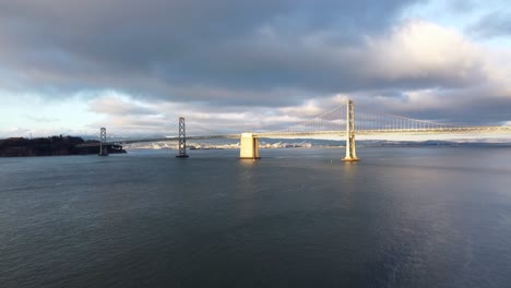 stunning view of the san francisco bay bridges