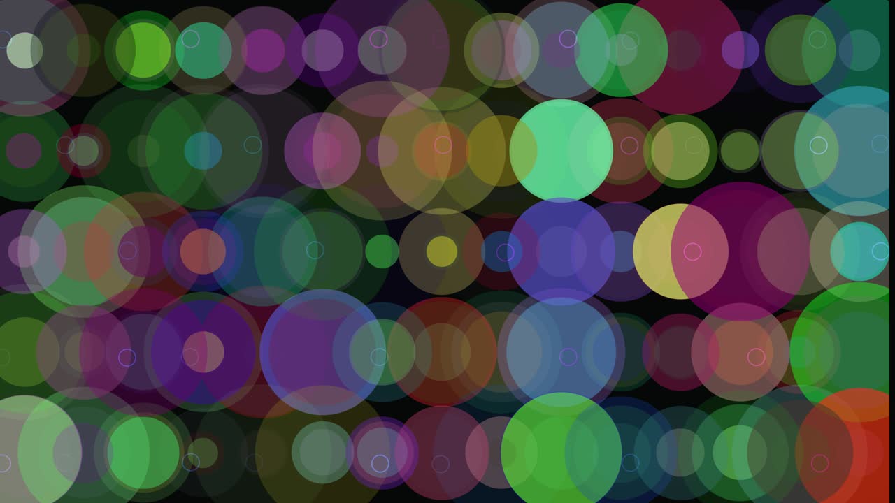 추상 3d 배경: 기하학적 표면, 원, 거시 추상 애니메이션