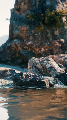 rocky beach scene