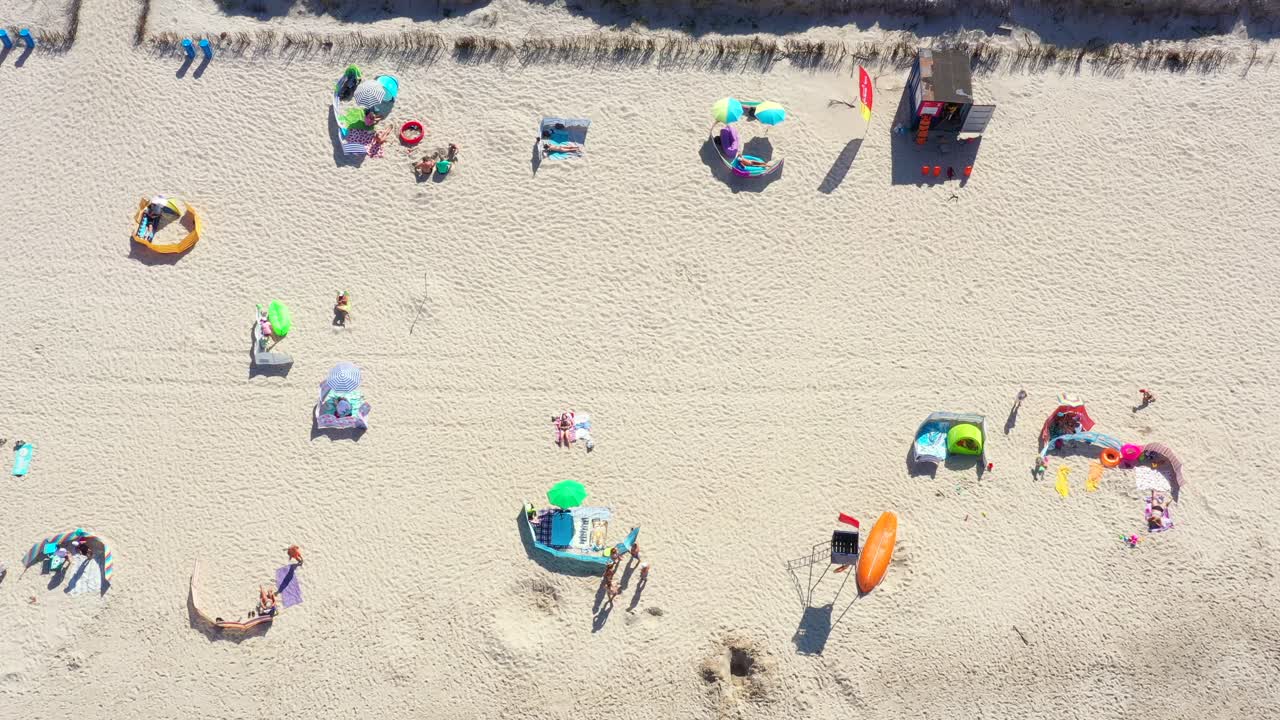 발트해 연안 해변 hel 공중 무인 항공기 평면도 위에서 공중보기