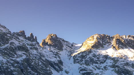 winter sunrise at gredos mountains